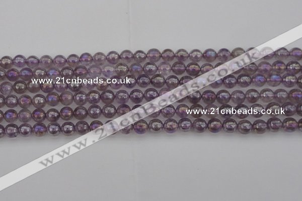 CNA701 15.5 inches 6mm round AB-color amethyst gemstone beads