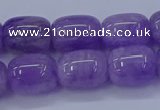 CNA716 15.5 inches 10*14mm drum lavender amethyst beads