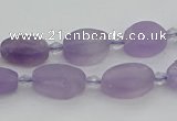 CNA721 15.5 inches 8*12mm oval amethyst gemstone beads wholesale