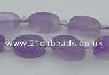 CNA722 15.5 inches 10*14mm oval amethyst gemstone beads wholesale