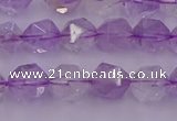 CNA731 15.5 inches 8mm faceted nuggets light lavender amethyst beads