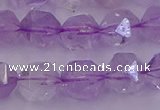 CNA733 15.5 inches 12mm faceted nuggets light lavender amethyst beads