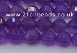 CNA751 15.5 inches 6mm faceted round natural amethyst beads