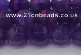 CNA753 15.5 inches 10mm faceted round natural amethyst beads