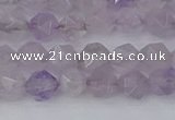 CNA761 15.5 inches 6mm faceted nuggets light lavender amethyst beads