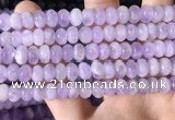 CNA781 15.5 inches 6*8mm rondelle lavender amethyst beads