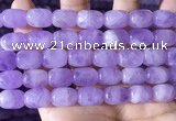 CNA785 15.5 inches 10*14mm drum lavender amethyst beads