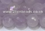 CNA790 15.5 inches 8mmm faceted round lavender amethyst beads