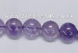 CNA803 15.5 inches 10mm round natural light amethyst beads