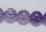 CNA806 15.5 inches 16mm round natural light amethyst beads