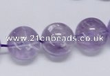 CNA807 15.5 inches 18mm round natural light amethyst beads