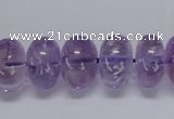 CNA812 15.5 inches 10*16mm rondelle natural light amethyst beads