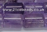 CNA815 15.5 inches 15*20mm tube natural light amethyst beads