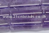 CNA816 15.5 inches 10*30mm tube natural light amethyst beads