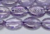 CNA832 15.5 inches 13*18mm oval natural light amethyst beads