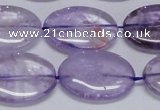 CNA834 15.5 inches 18*25mm oval natural light amethyst beads