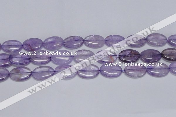 CNA834 15.5 inches 18*25mm oval natural light amethyst beads