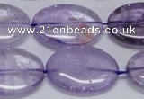 CNA835 15.5 inches 20*30mm oval natural light amethyst beads