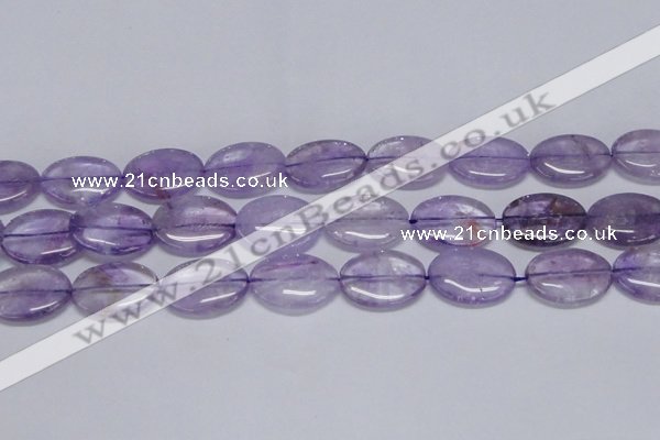 CNA835 15.5 inches 20*30mm oval natural light amethyst beads