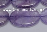 CNA837 15.5 inches 25*35mm oval natural light amethyst beads