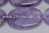 CNA838 15.5 inches 30*40mm oval natural light amethyst beads