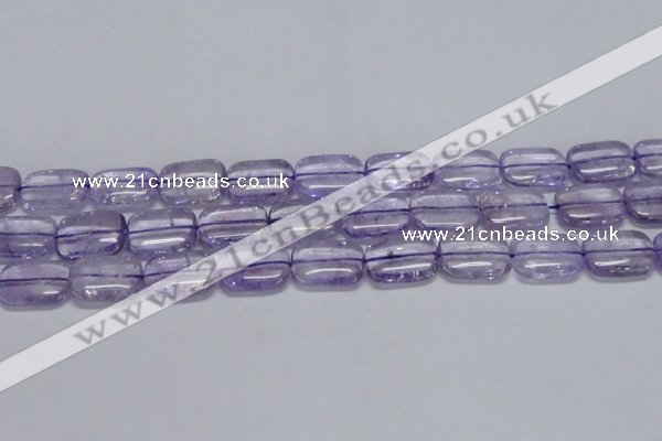 CNA852 15.5 inches 13*18mm rectangle natural light amethyst beads