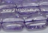 CNA853 15.5 inches 15*20mm rectangle natural light amethyst beads