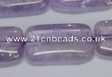 CNA855 15.5 inches 20*30mm rectangle natural light amethyst beads