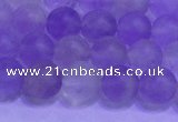 CNA912 15.5 inches 8mm round matte amethyst gemstone beads