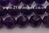 CNA938 15.5 inches 10mm faceted nuggets amethyst gemstone beads