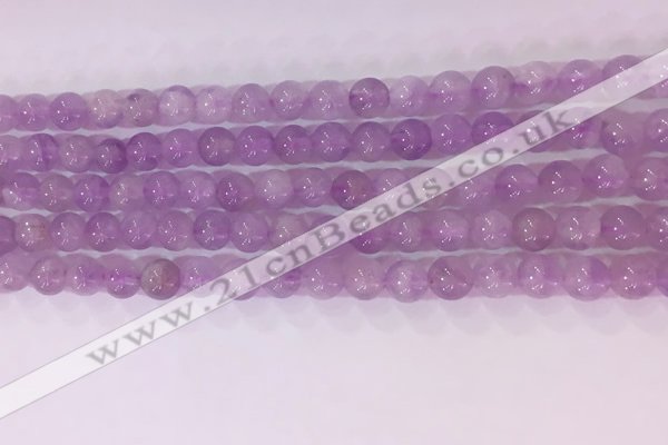 CNA951 15.5 inches 5mm round natural lavender amethyst beads