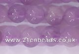 CNA952 15.5 inches 6mm round natural lavender amethyst beads