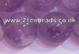 CNA957 15.5 inches 14mm round natural lavender amethyst beads