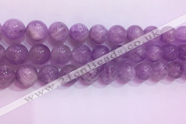 CNA957 15.5 inches 14mm round natural lavender amethyst beads