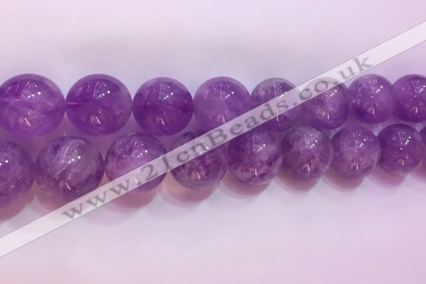 CNA960 15.5 inches 20mm round natural lavender amethyst beads