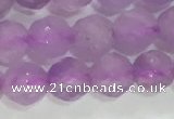 CNA962 15.5 inches 4mm faceted round natural lavender amethyst beads