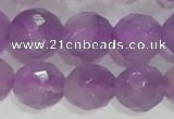 CNA963 15.5 inches 6mm faceted round natural lavender amethyst beads