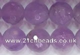 CNA964 15.5 inches 8mm faceted round natural lavender amethyst beads