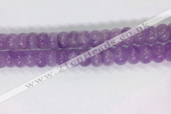 CNA971 15.5 inches 8*12mm faceted rondelle lavender amethyst beads