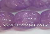 CNA977 15.5 inches 12*16mm drum natural lavender amethyst beads