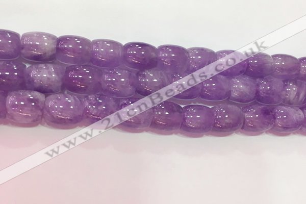 CNA981 15.5 inches 14*14mm drum natural lavender amethyst beads