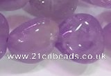 CNA984 15.5 inches 12*12mm heart natural lavender amethyst beads