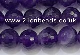 CNA991 15.5 inches 6mmm faceted round amethyst beads wholesale