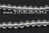 CNC01 15.5 inches 6mm round grade AB natural white crystal beads