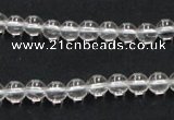 CNC01 15.5 inches 6mm round grade AB natural white crystal beads