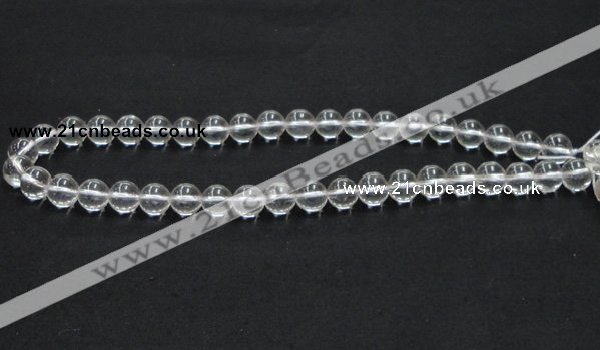 CNC03 15.5 inches 10mm round grade AB natural white crystal beads