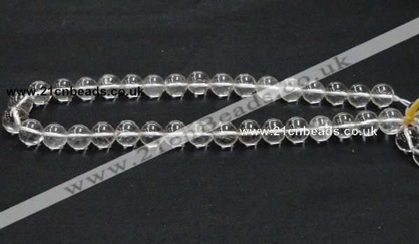CNC04 15.5 inches 12mm round grade AB natural white crystal beads