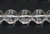 CNC05 15.5 inches 14mm round grade AB natural white crystal beads