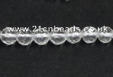 CNC07 15.5 inches 6mm faceted round grade AB natural white crystal beads