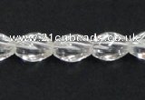 CNC19 8*12mm twisted rice grade AB natural white crystal beads